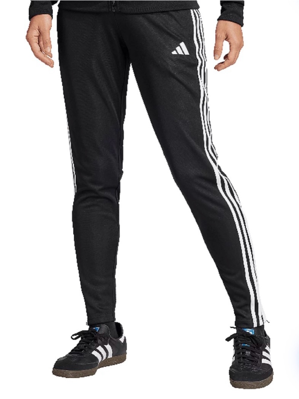 adidas Black Joggers with White 3-Stripe Detail